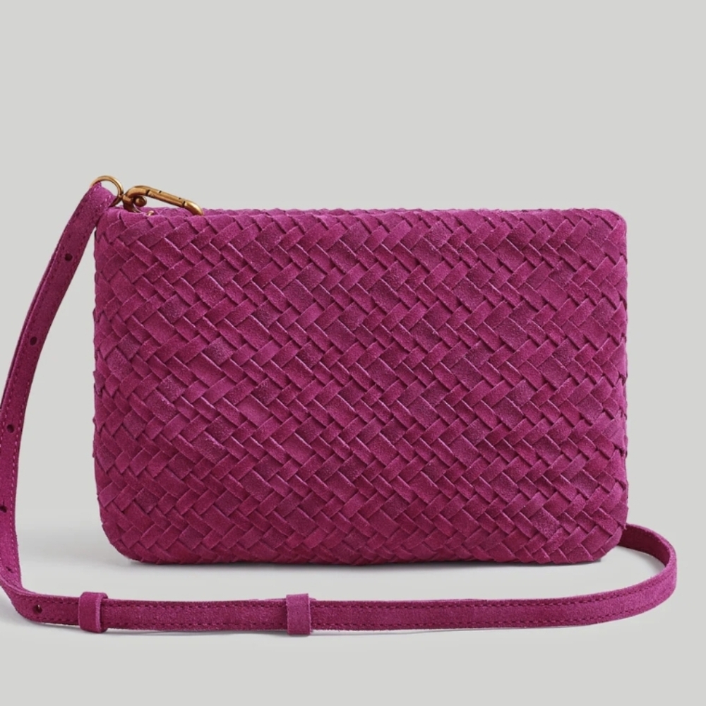 Madewell The Puff Crossbody Bag In Mulled Wine